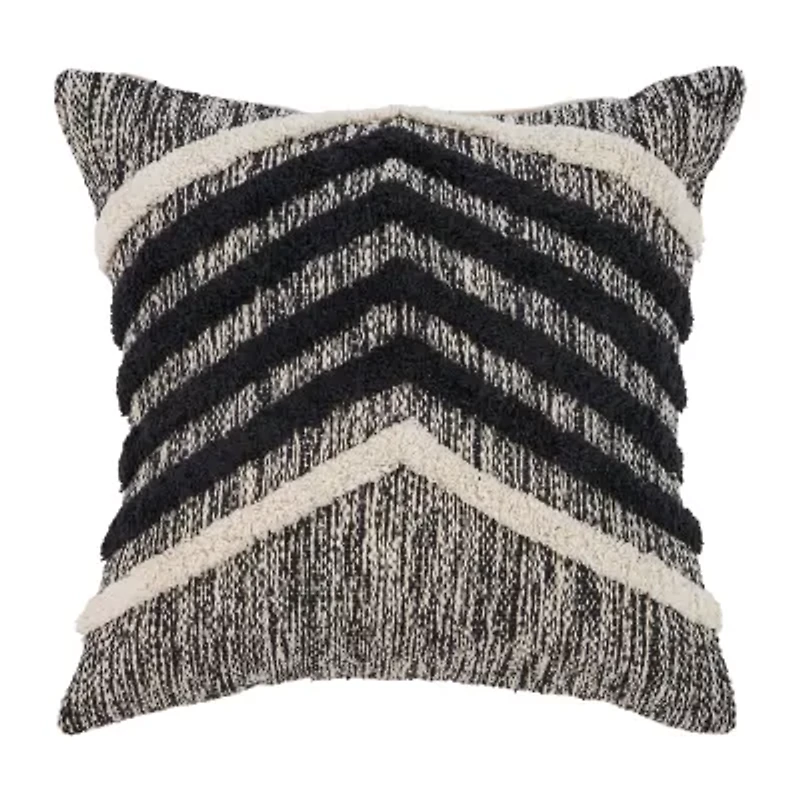 LR Home Maymis Chevron Square Throw Pillow
