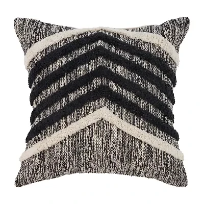 LR Home Maymis Chevron Square Throw Pillow