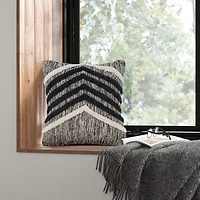 LR Home Maymis Chevron Square Throw Pillow