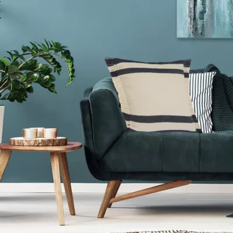 LR Home Mistaus Stripe Square Throw Pillow