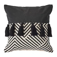 LR Home Misty Chevron Square Throw Pillow