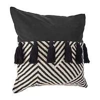 LR Home Misty Chevron Square Throw Pillow