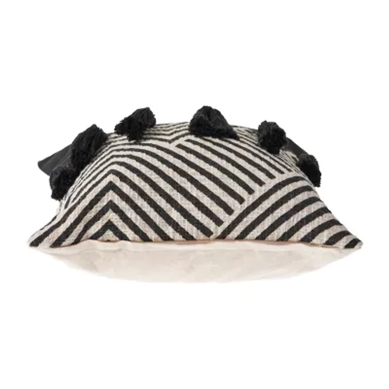 LR Home Misty Chevron Square Throw Pillow