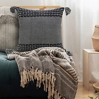 LR Home Mani Geometric Square Throw Pillow