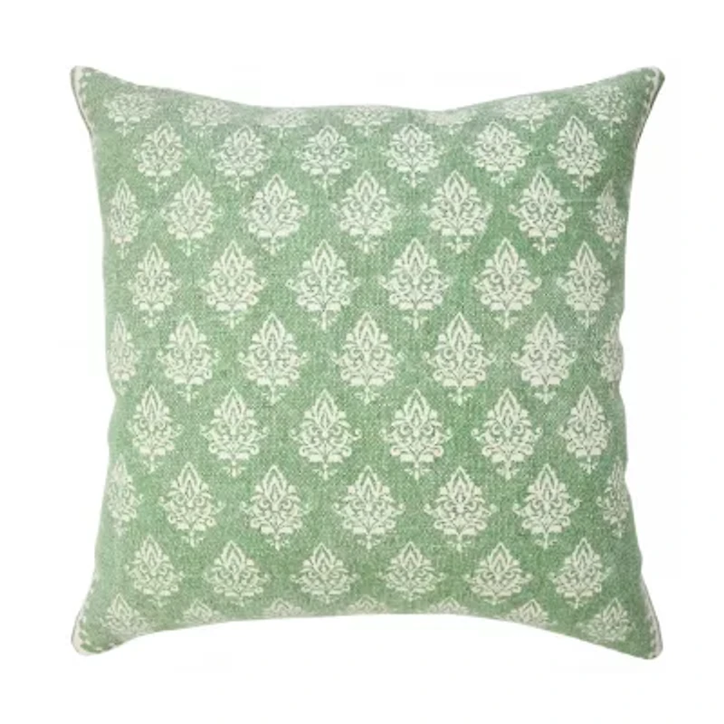 LR Home Ara Border Set Square Throw Pillow