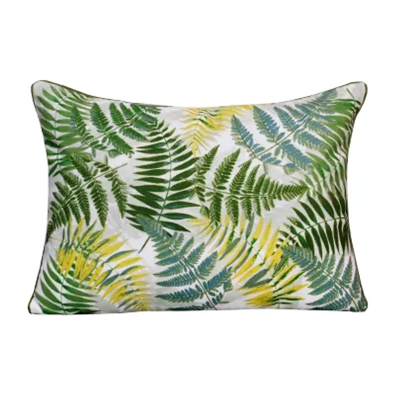 LR Home Ren Fir Floral Square Throw Pillow