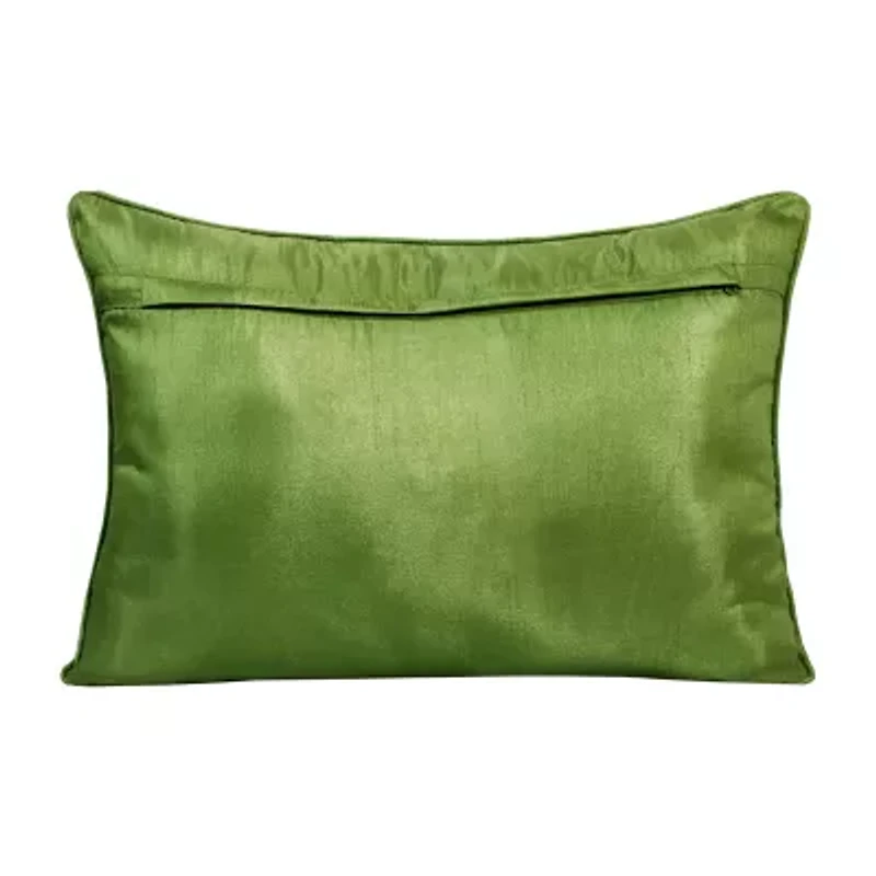 LR Home Ren Fir Floral Square Throw Pillow