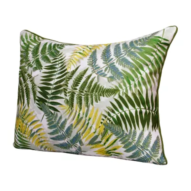 LR Home Ren Fir Floral Square Throw Pillow