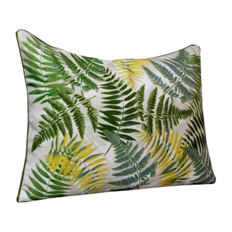 LR Home Ren Fir Floral Square Throw Pillow