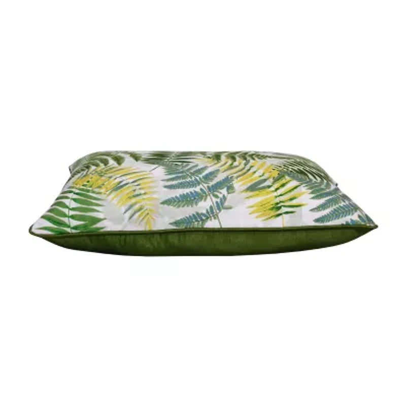 LR Home Ren Fir Floral Square Throw Pillow