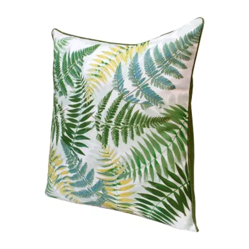 LR Home Ren Ros Floral Square Throw Pillow