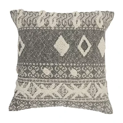 LR Home Sara Geometric Square Throw Pillow