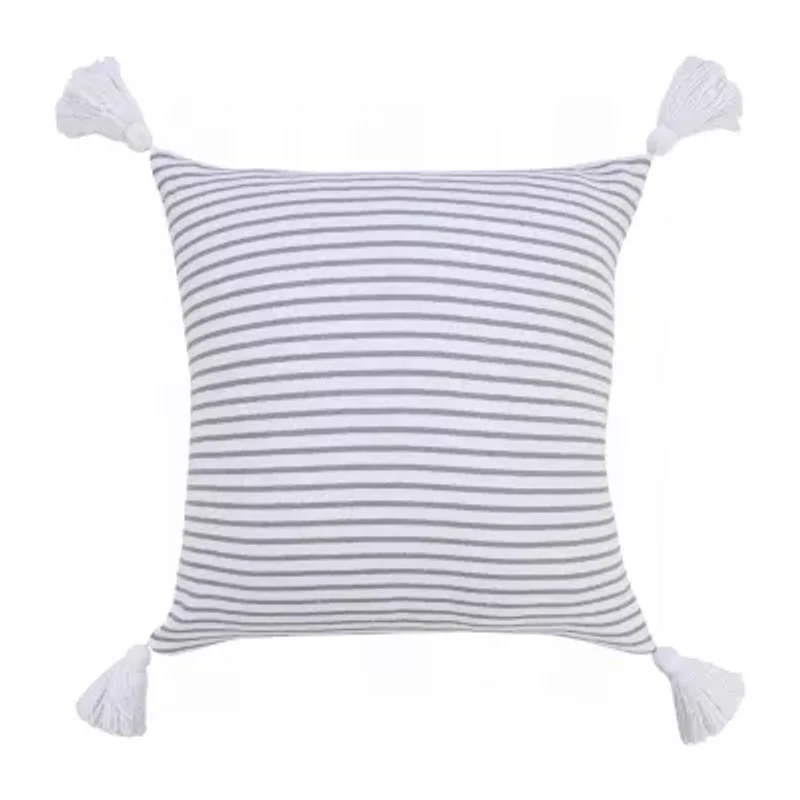 LR Home Finn Stripe Square Throw Pillow