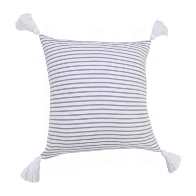 LR Home Finn Stripe Square Throw Pillow