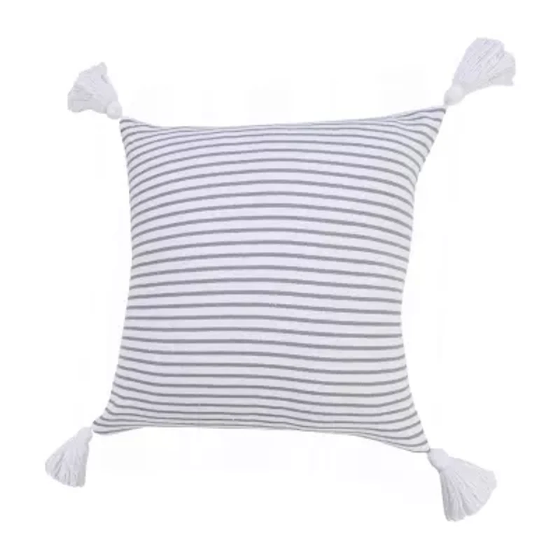LR Home Finn Stripe Square Throw Pillow