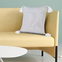 LR Home Finn Stripe Square Throw Pillow