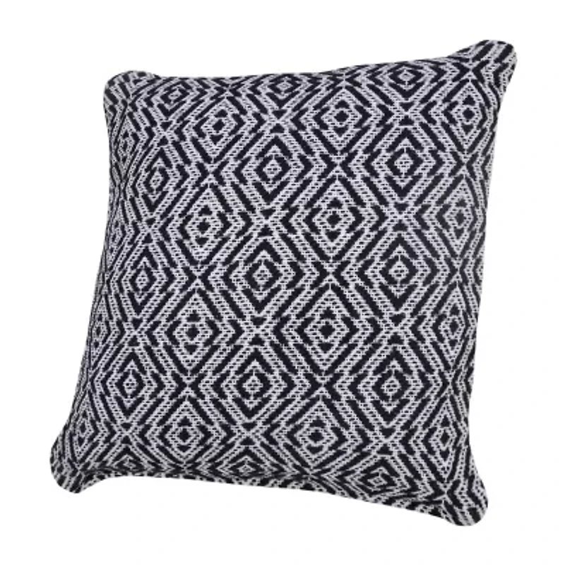 LR Home Riss Geometric Square Throw Pillow