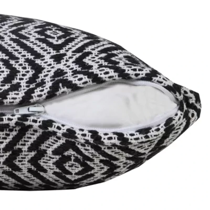 LR Home Riss Geometric Square Throw Pillow