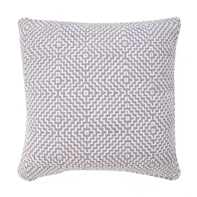LR Home Rase Geometric Square Throw Pillow