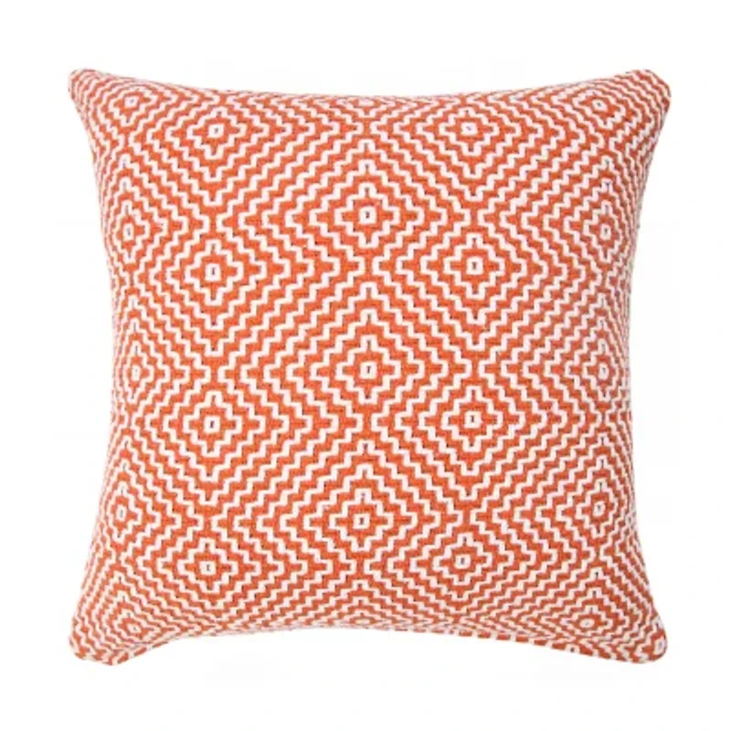 LR Home Rase Geometric Square Throw Pillow