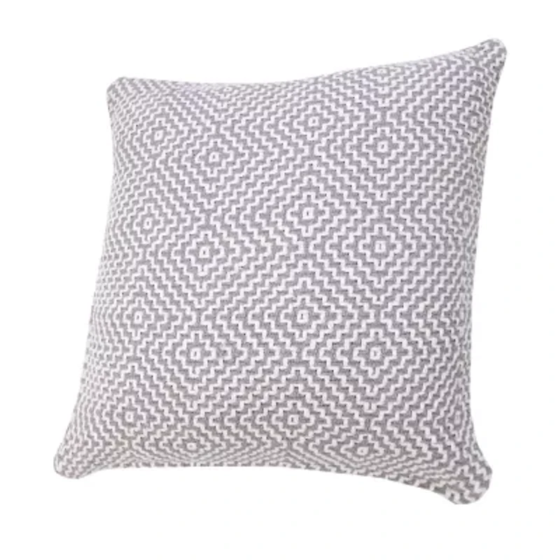 LR Home Rase Geometric Square Throw Pillow