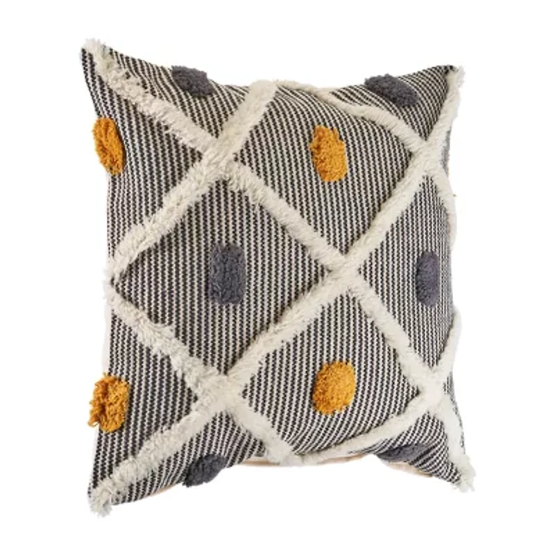 LR Home Rosh Stripe Square Throw Pillow