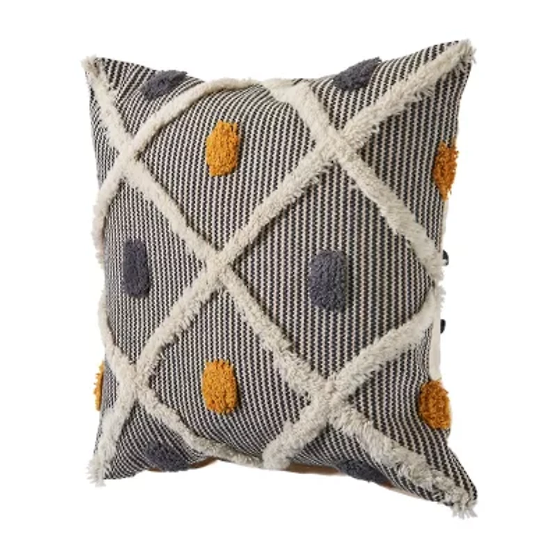 LR Home Rosh Stripe Square Throw Pillow