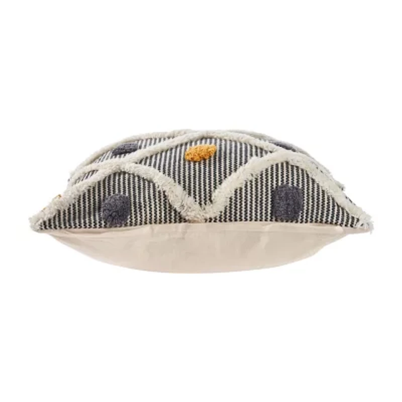 LR Home Rosh Stripe Square Throw Pillow