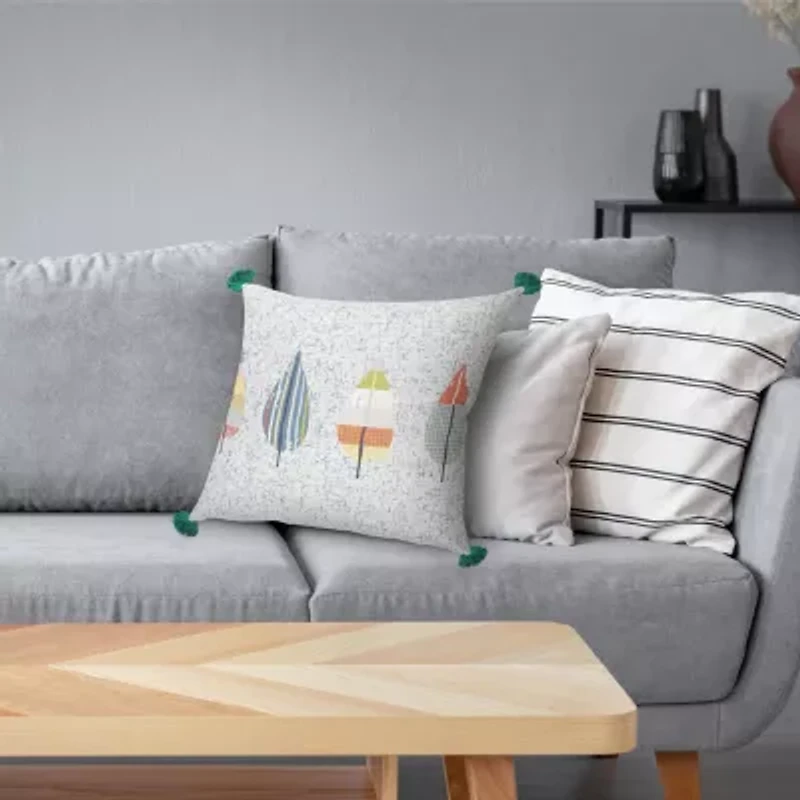 LR Home Ross Geometric Square Throw Pillow