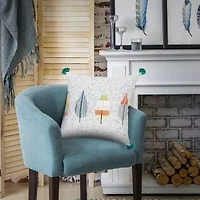 LR Home Ross Geometric Square Throw Pillow