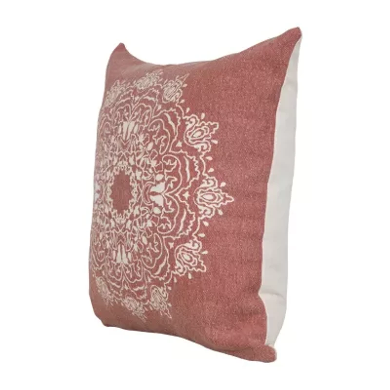 LR Home Sunny Casual Square Throw Pillow