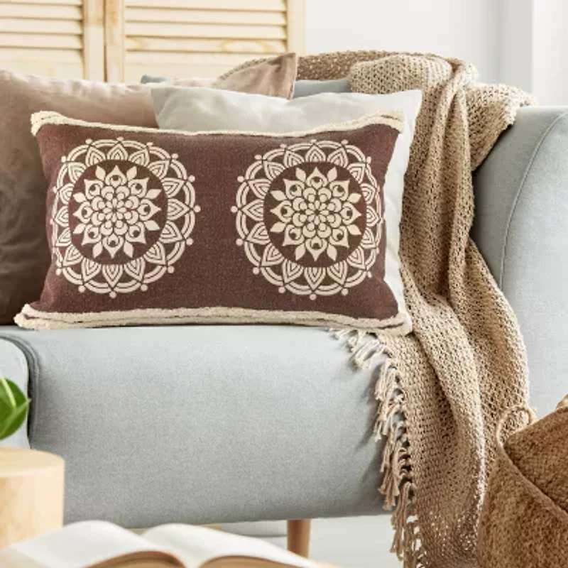 Lr Home Surry Abstract Rectangular Throw Pillow