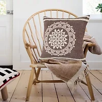 LR Home Santy Abstract Square Throw Pillow