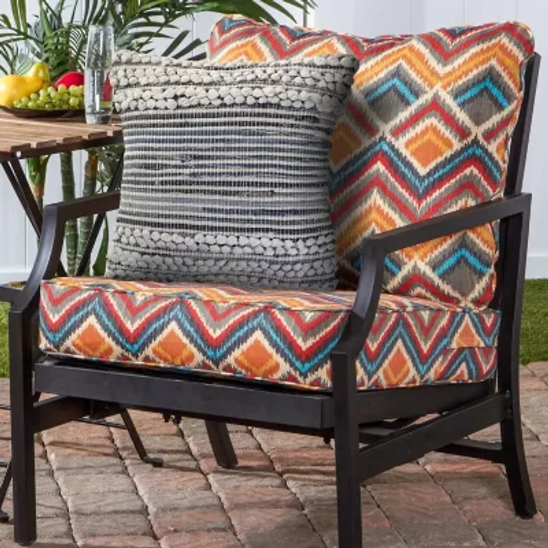 LR Home Kher Stripe Square Throw Pillow