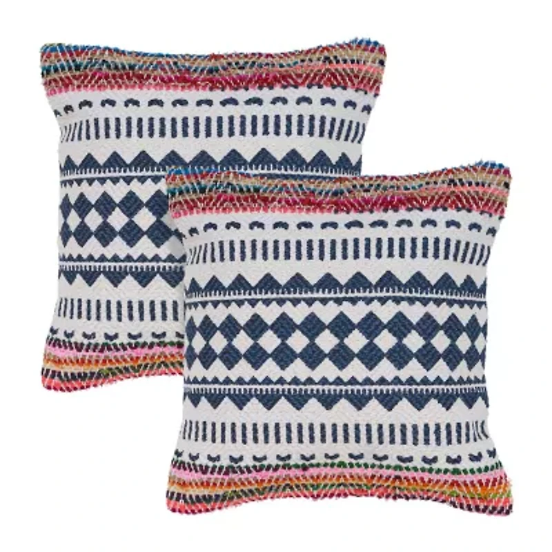 Lr Home Ber Tribal Set 2-pc. Square Throw Pillow