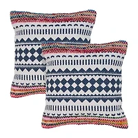 Lr Home Ber Tribal Set 2-pc. Square Throw Pillow