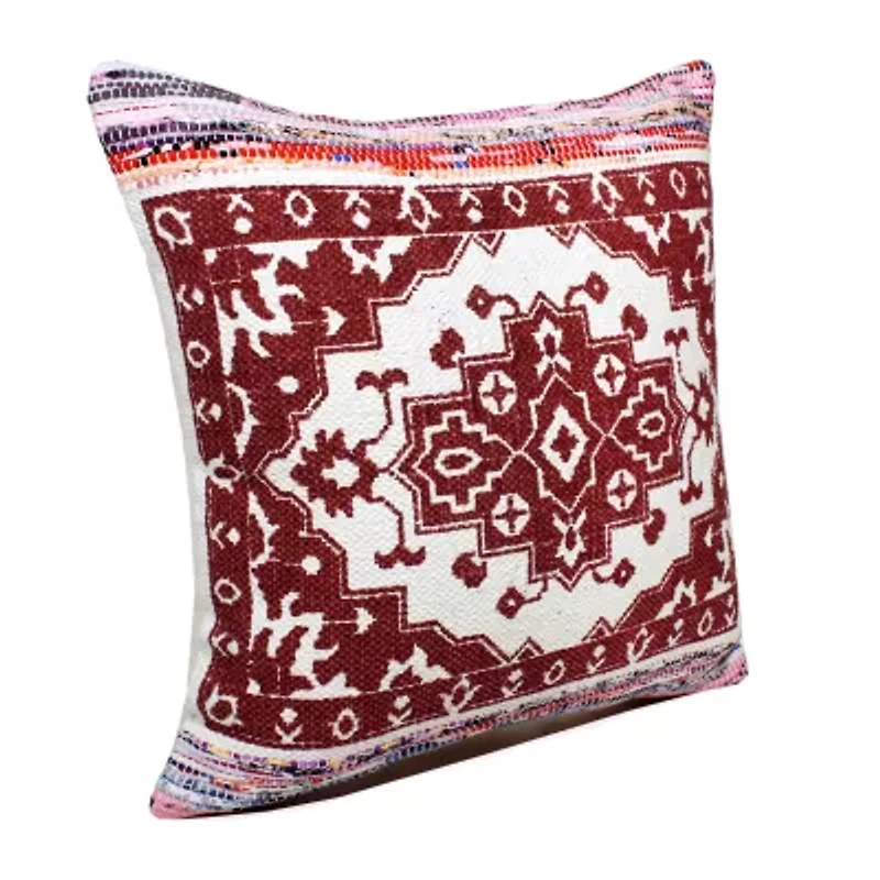 LR Home Mika Geometric Square Throw Pillow