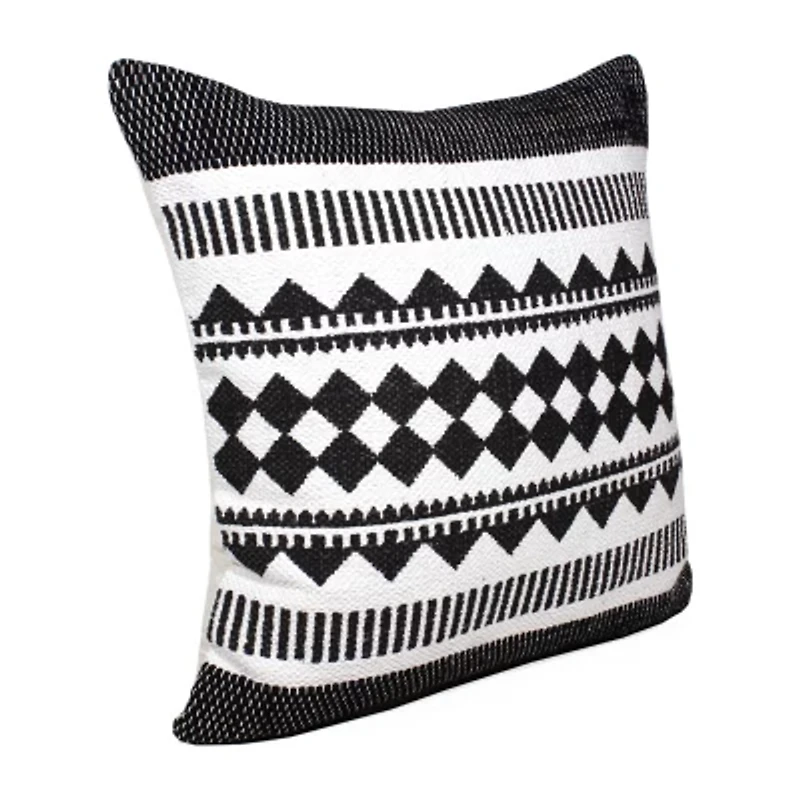 LR Home Koum Geometric Square Throw Pillow
