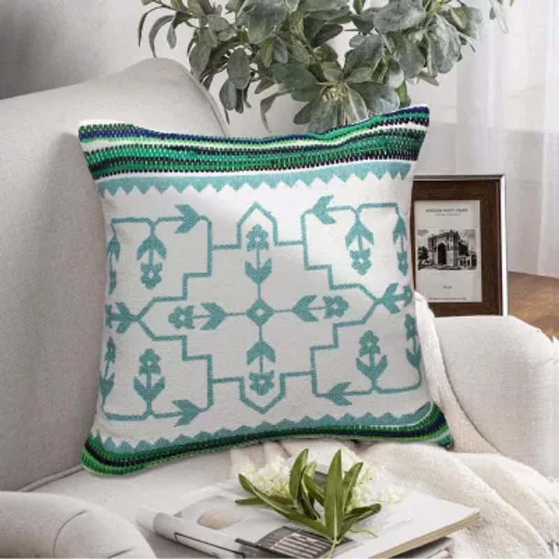 LR Home Mali Geometric Square Throw Pillow
