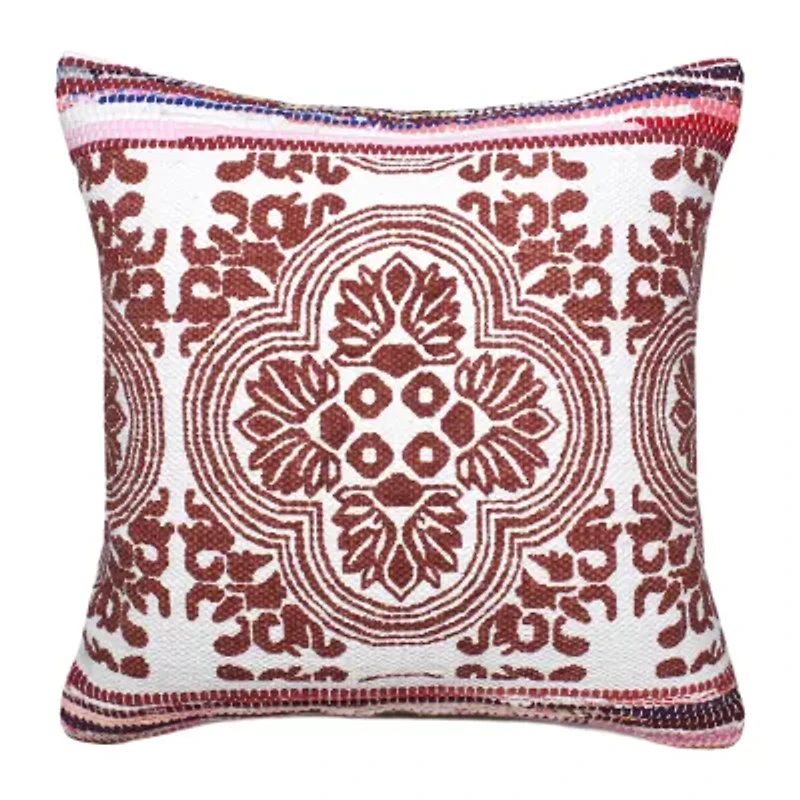 LR Home Nich Geometric Square Throw Pillow