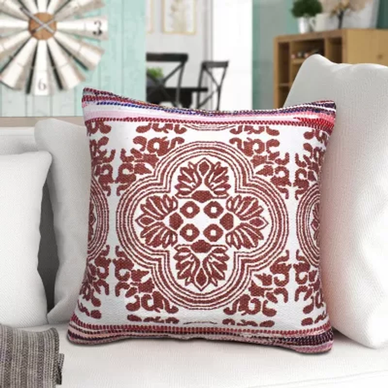 LR Home Nich Geometric Square Throw Pillow