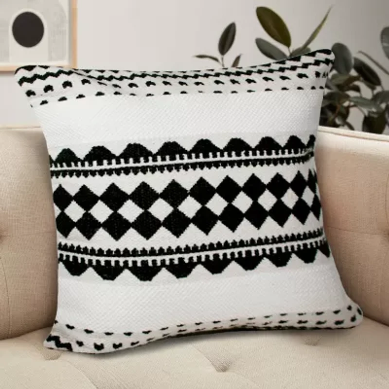 LR Home Wali Geometric Square Throw Pillow