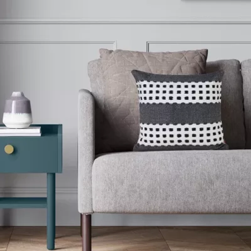 LR Home Sundry Stripe Square Throw Pillow