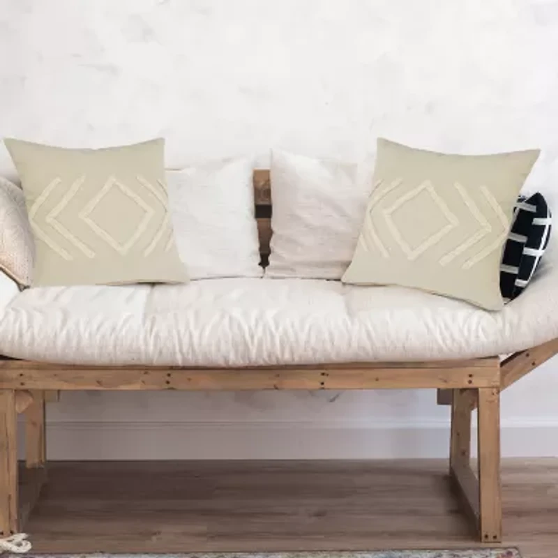 LR Home Wil Geometric Square Throw Pillow