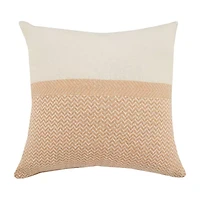 LR Home Zinna Chevron Square Throw Pillow