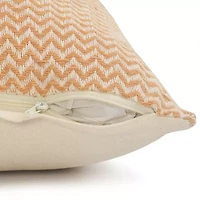 LR Home Zinna Chevron Square Throw Pillow