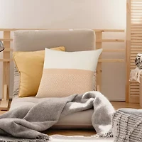 LR Home Zinna Chevron Square Throw Pillow