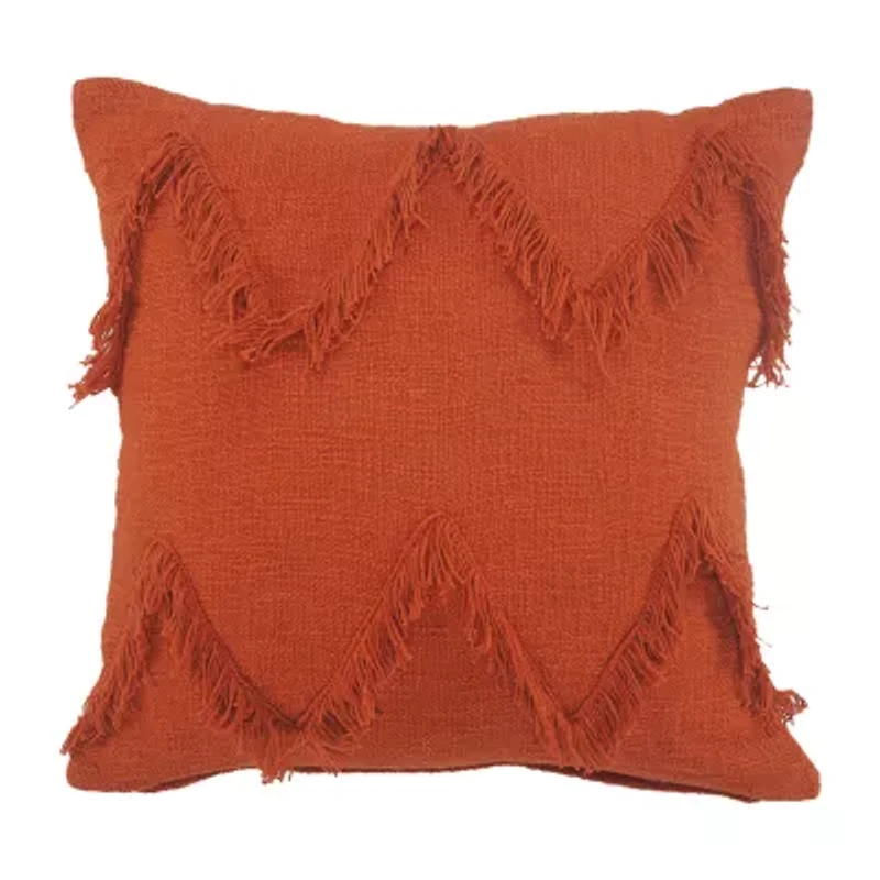 Lr Home Zoya Solid Square Throw Pillow