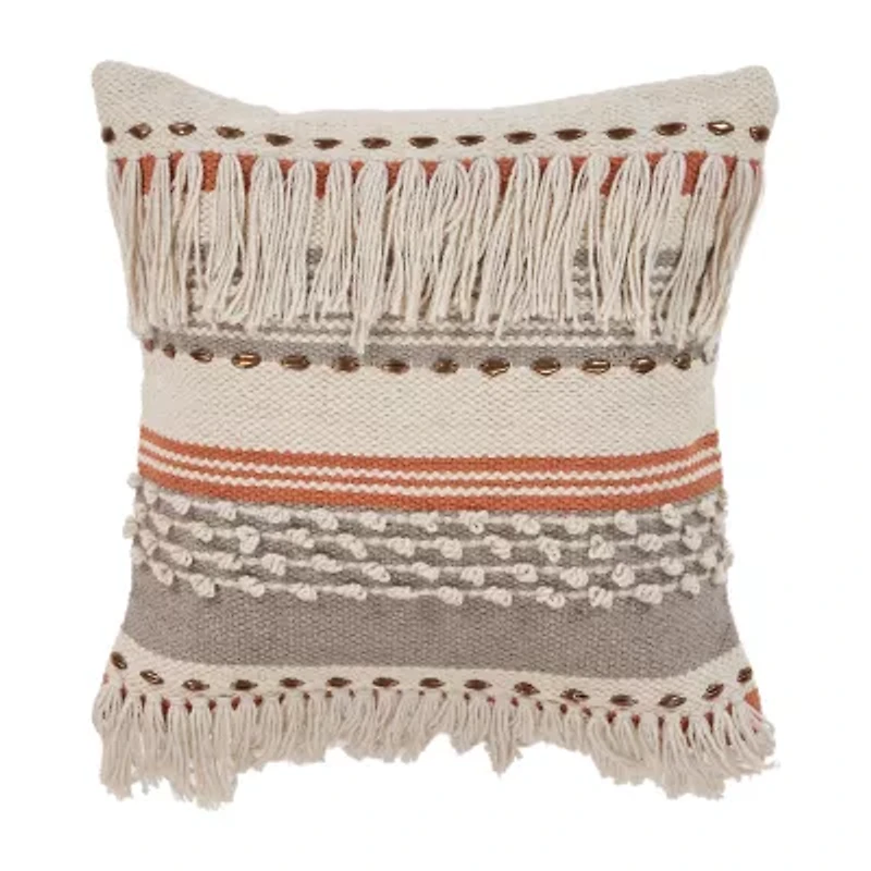 LR Home Zill Stripe Square Throw Pillow