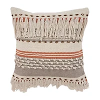LR Home Zill Stripe Square Throw Pillow